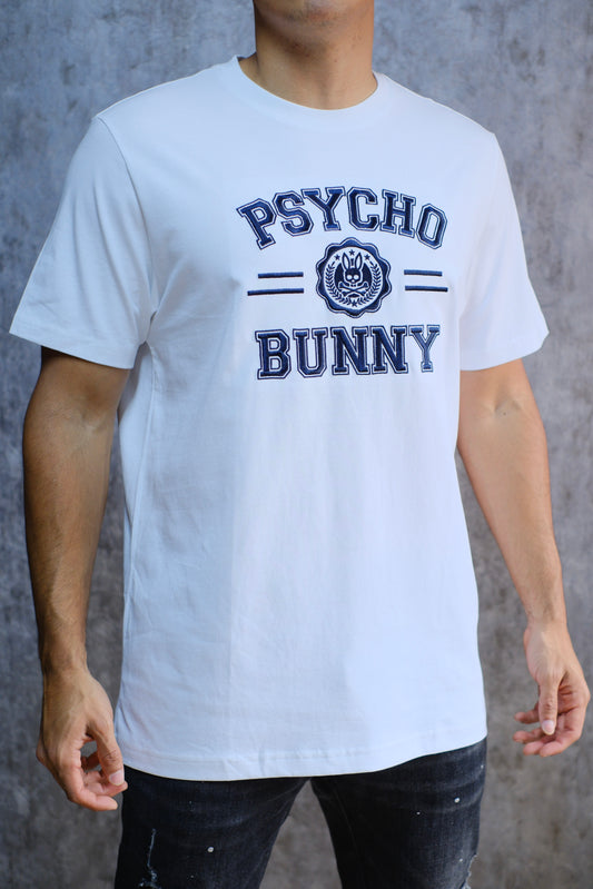 Camiseta PSY Blanca Logo Azul