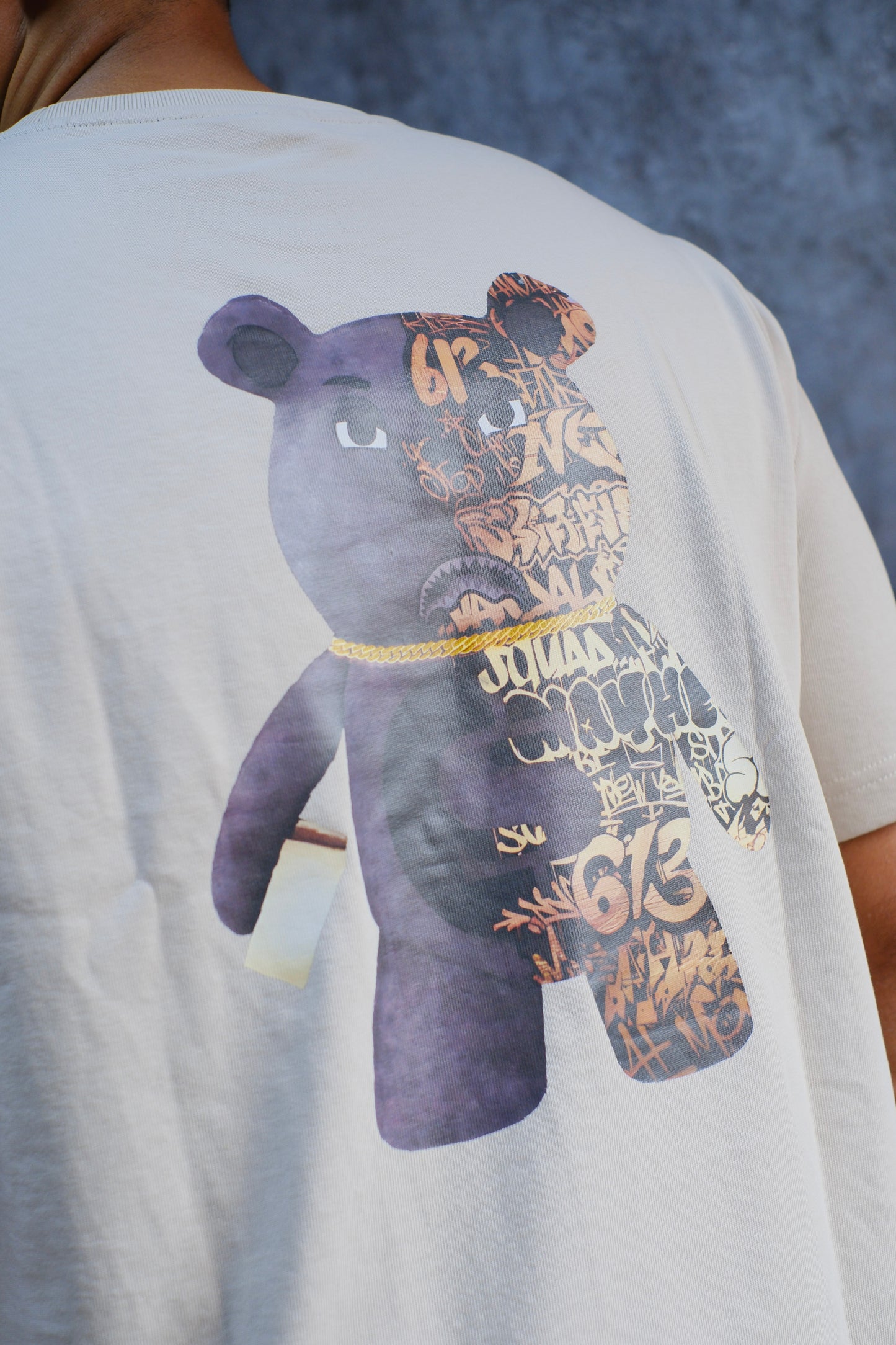 Camiseta SPR Beige Estampado Oso