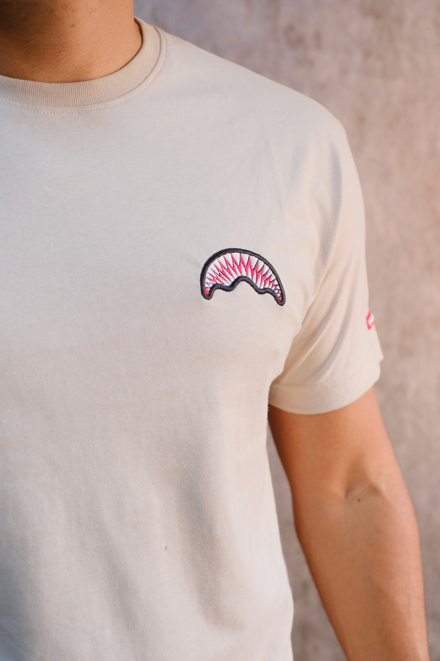 Camiseta SPR Beige Logo Bordado