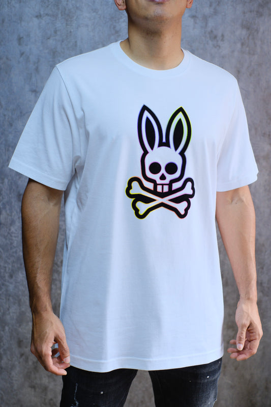 Camiseta PSY Blanca Logo Colores