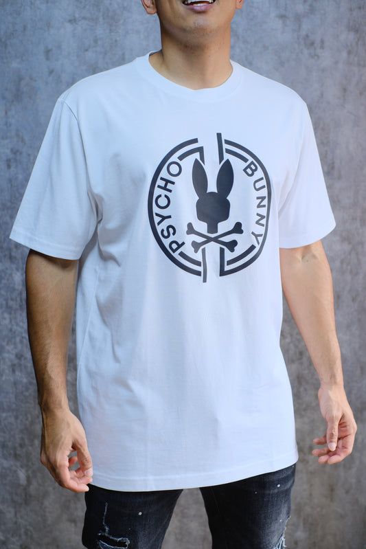 Camiseta PSY Blanca Logo Negro