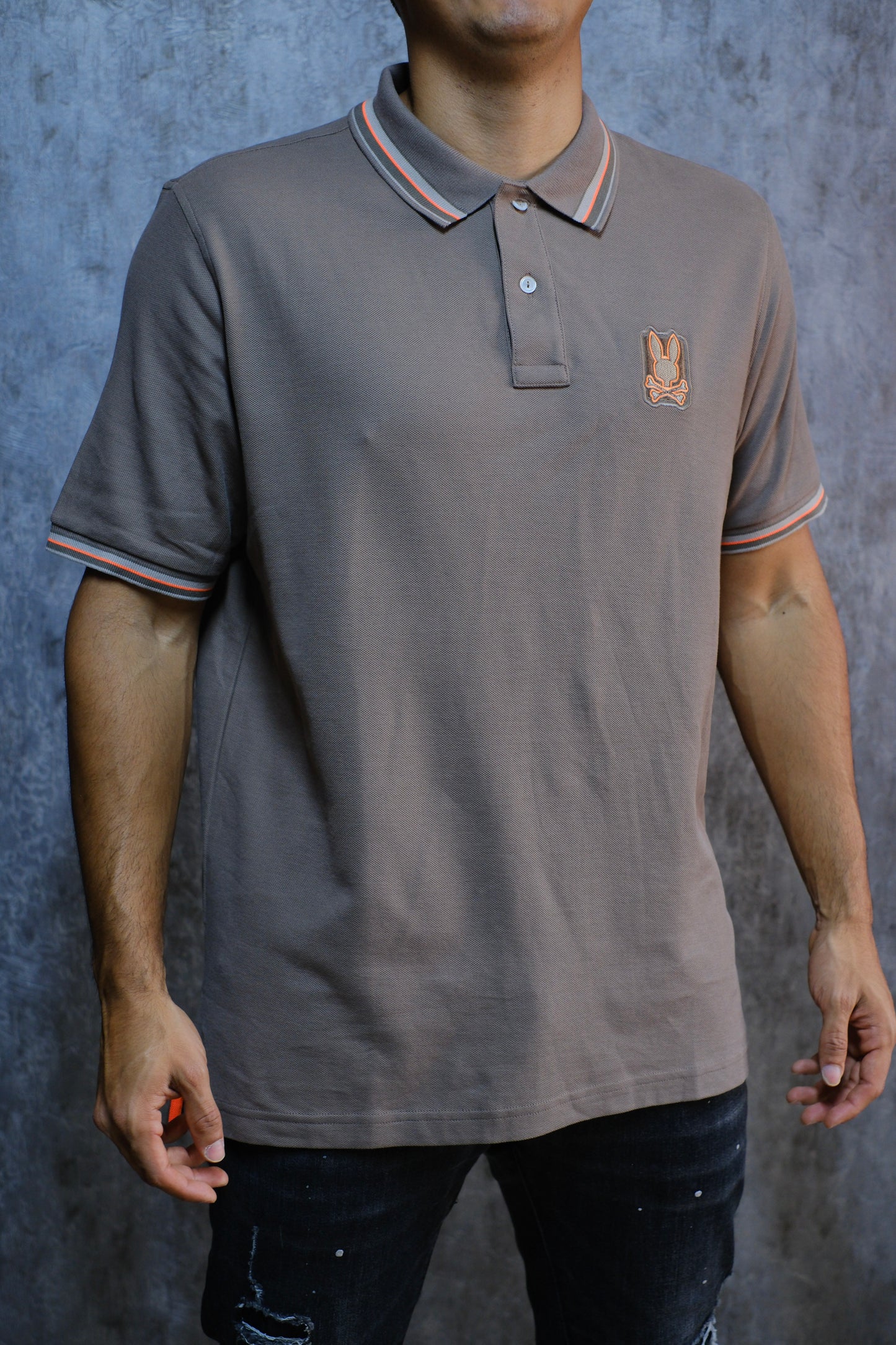 Polo PSY Beige Linea Naranja