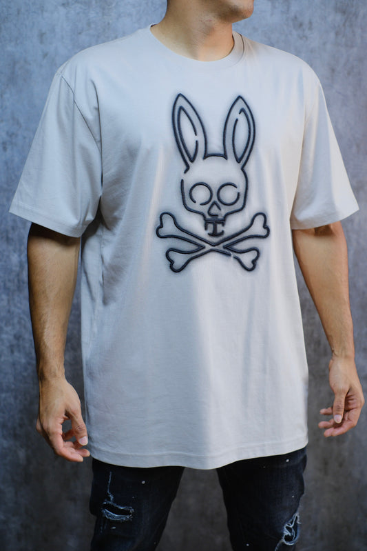 Camiseta PSY Beige Logo Negro