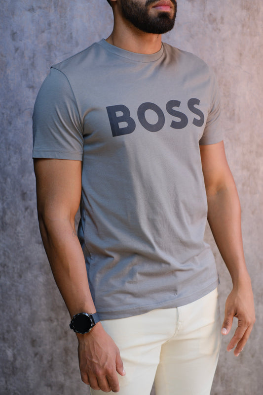 Camiseta HUG Gris Logo negro