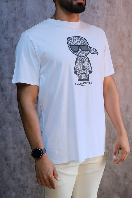 Camiseta KAR Blanca Logo Gris
