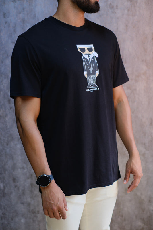Camiseta KAR Negra Logo Muñeco