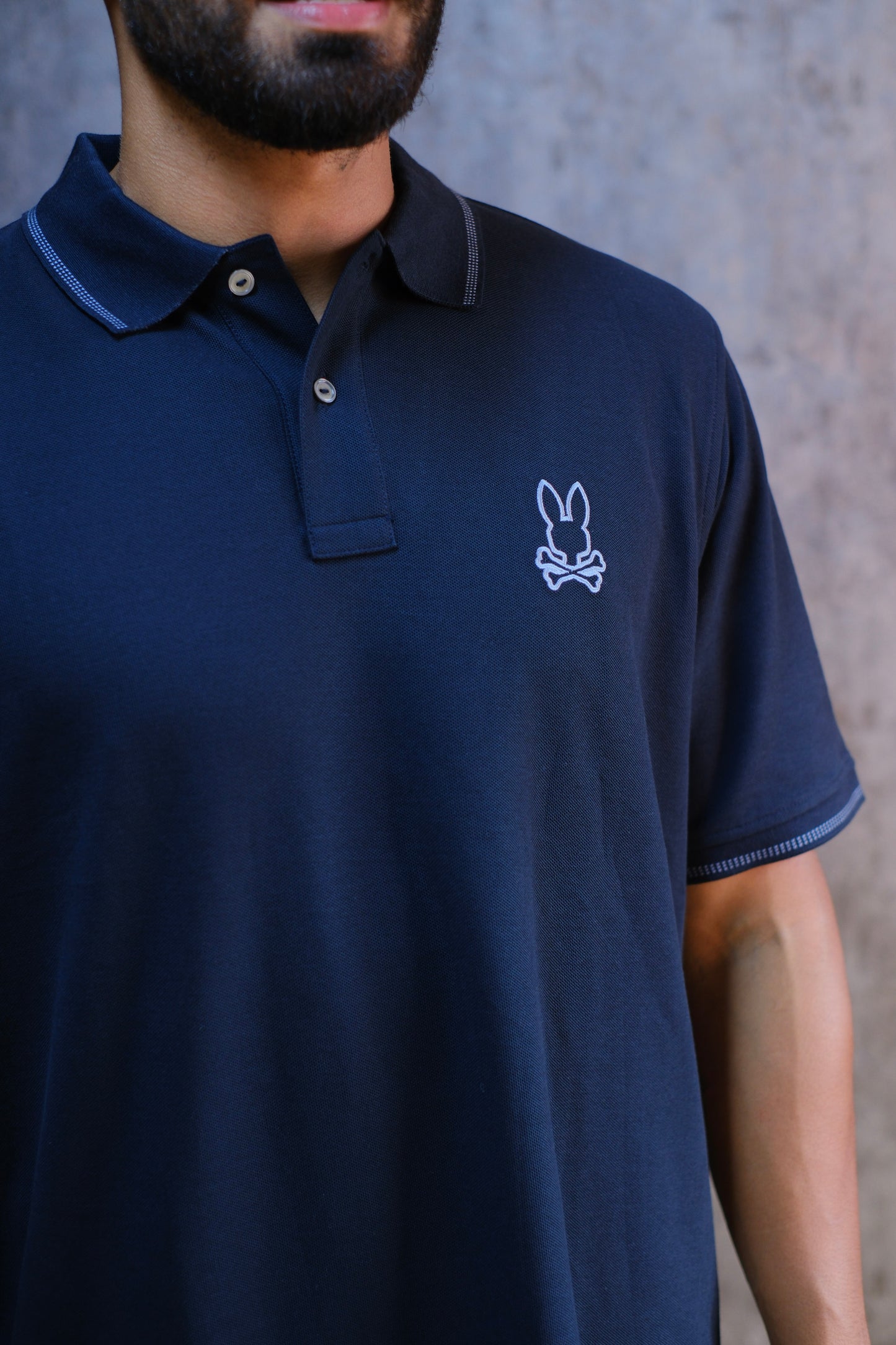 Polo PSY Azul Marino logo Bordado