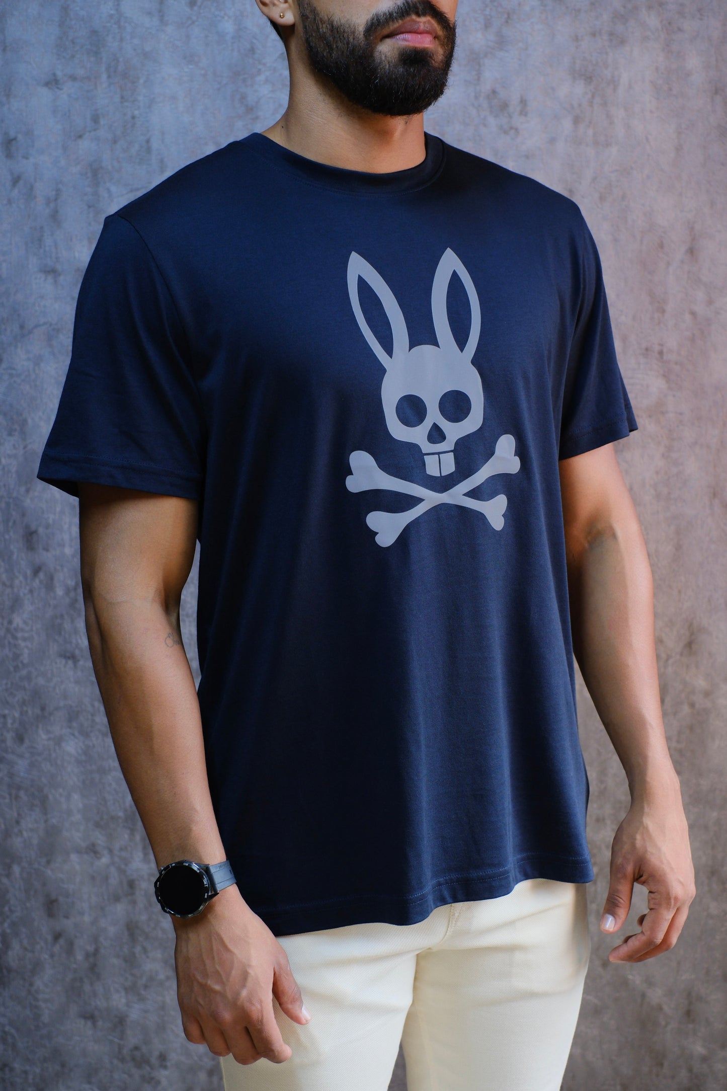 Camiseta PSY Azul Logo Reflectivo