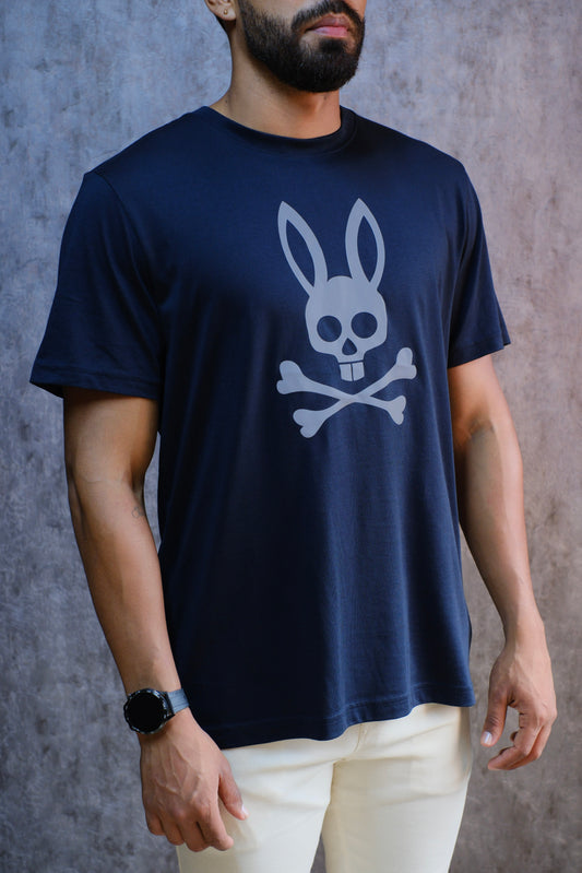Camiseta PSY Azul Logo Reflectivo