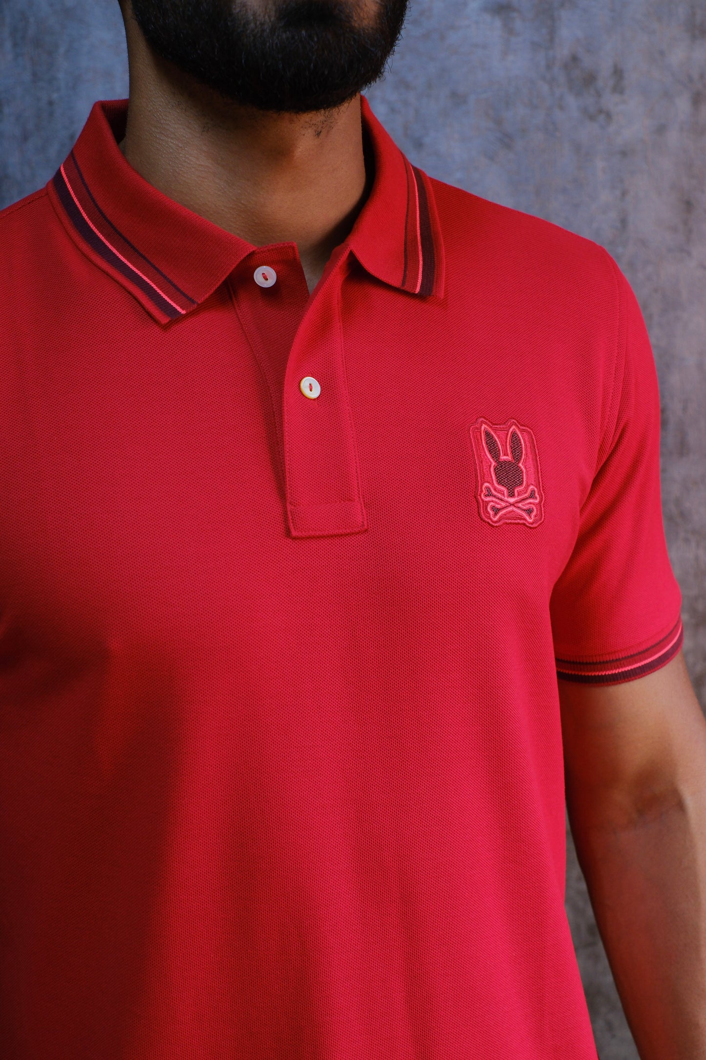 Polo PSY Roja Logo Bordado