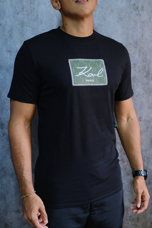 Camiseta KAR negra logo verde