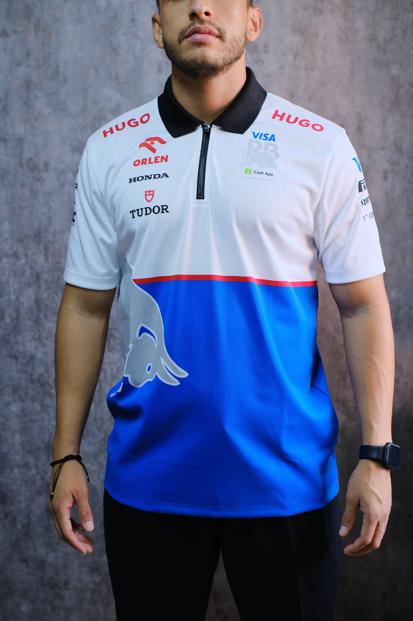 Polo HUG RB azul con blanco