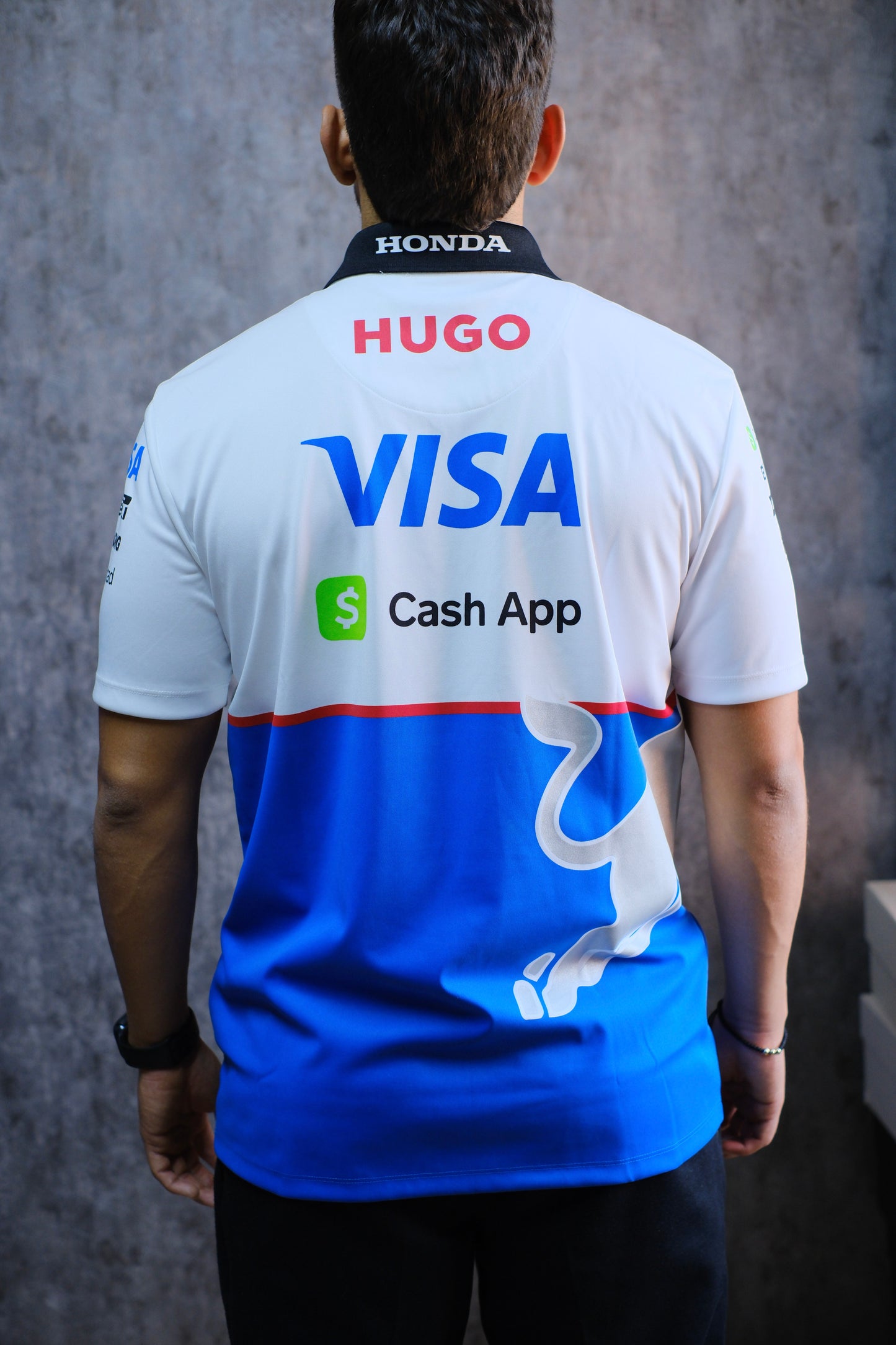 Polo HUG RB azul con blanco