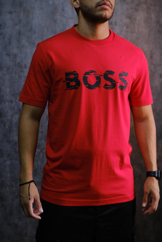 Camiseta HUG roja logo negro