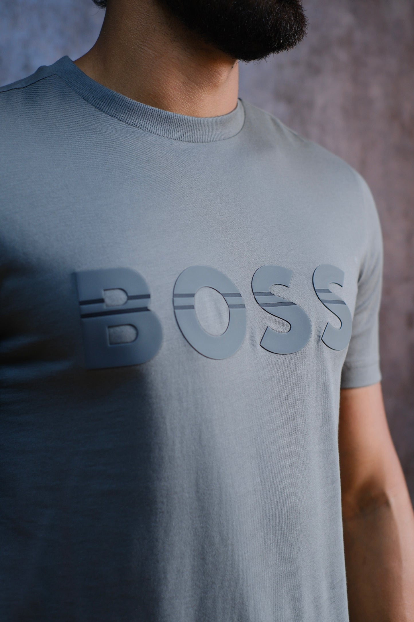CAMISETA HUG GRIS CLARO