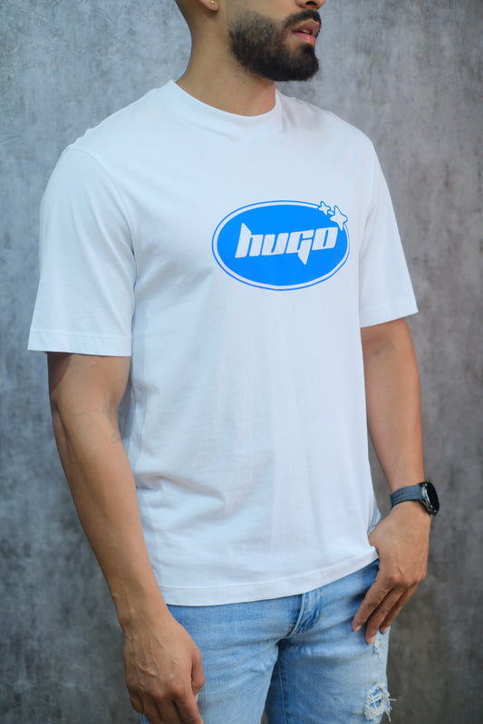 Camiseta HUG Blanca Logo Azul