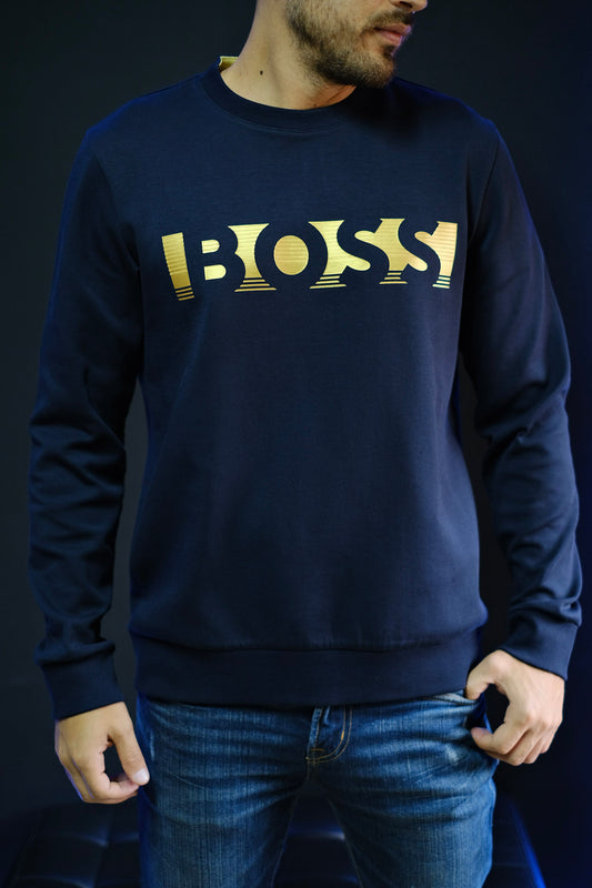 Buso HUG azul oscuro logo dorado